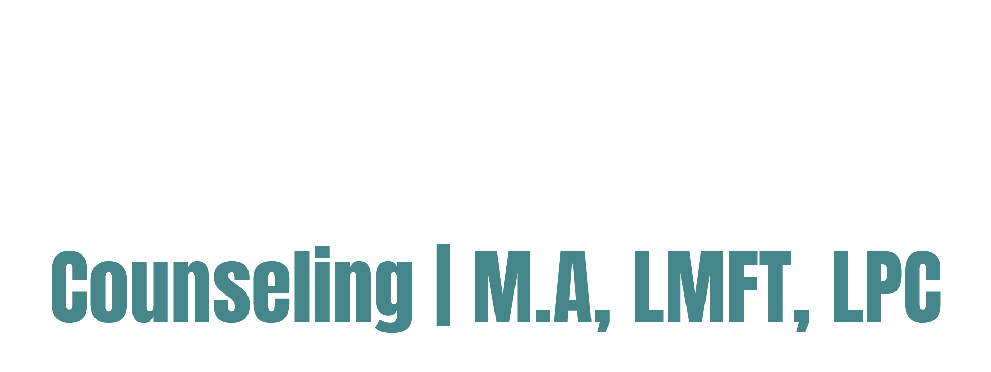 Mike Carrico Logo (White-Teal)